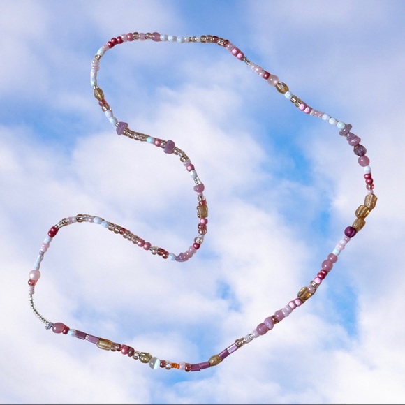 karly in the sky Jewelry - *sold* HANDMADE GLASS NECKLACE | Glass Chunkies One of a Kind Readymade Necklace